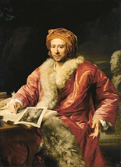 Maron, Anton von Portrait of Johann Joachim Winckelmann Sweden oil painting art